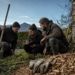 Apprenants du centre de formation professionnelle et de promotion agricole Ariège Comminges en formation Forêt & Paysage en cour rurale