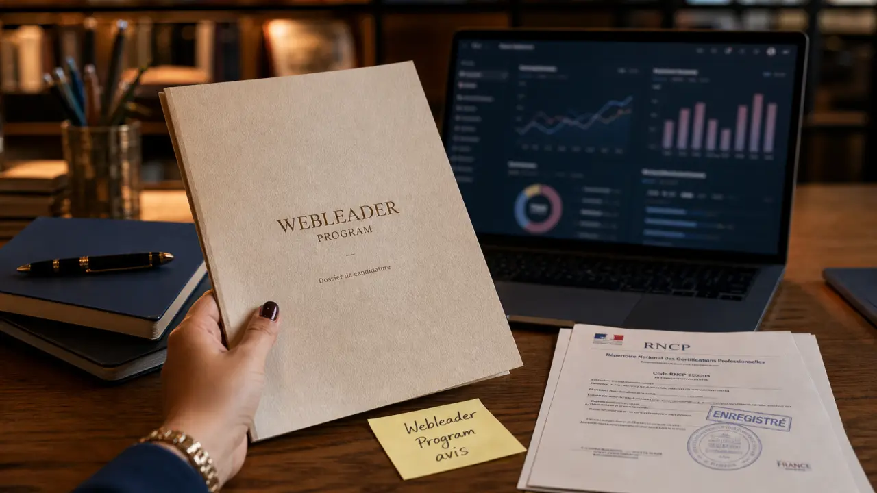 Formation stratégie digitale Webleader Program avis : programme et certification
