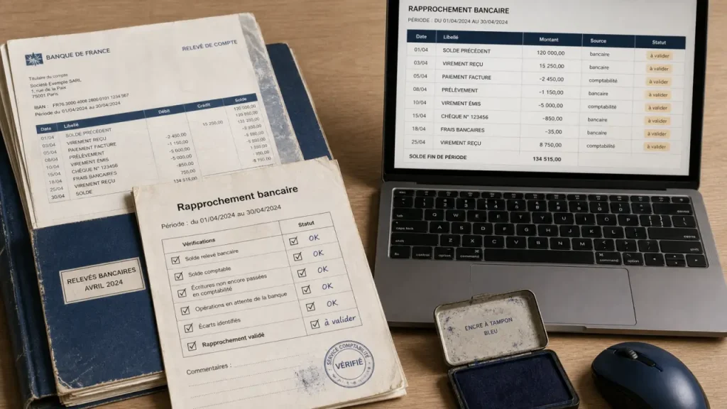 Rapprochement bancaire automatisé : comparer, lettrer et corriger avant la clôture