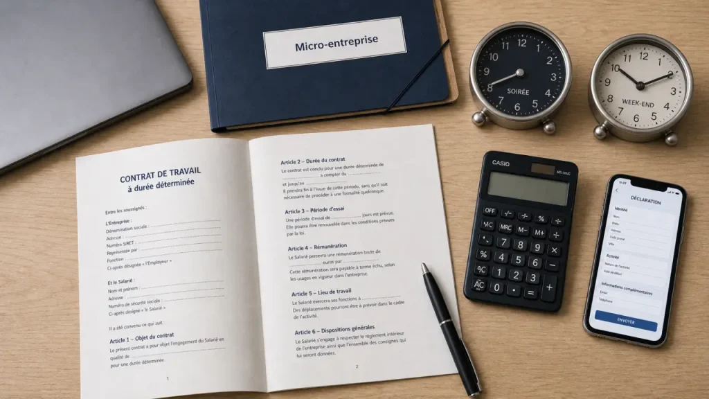 Auto-entrepreneur et salarié : ce qu’il faut vérifier sur le contrat, le temps de travail et les seuils
