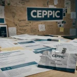 CEPPIC centre de formation continue à Rouen : table de formation, badges et documents