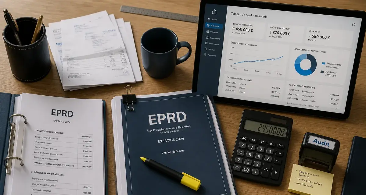 Gestion comptable établissements sociaux : EPRD et tableau de trésorerie
