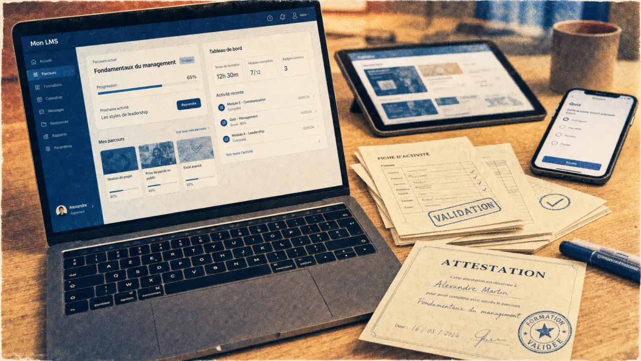 Logiciel LMS pour comparer les plateformes de formation