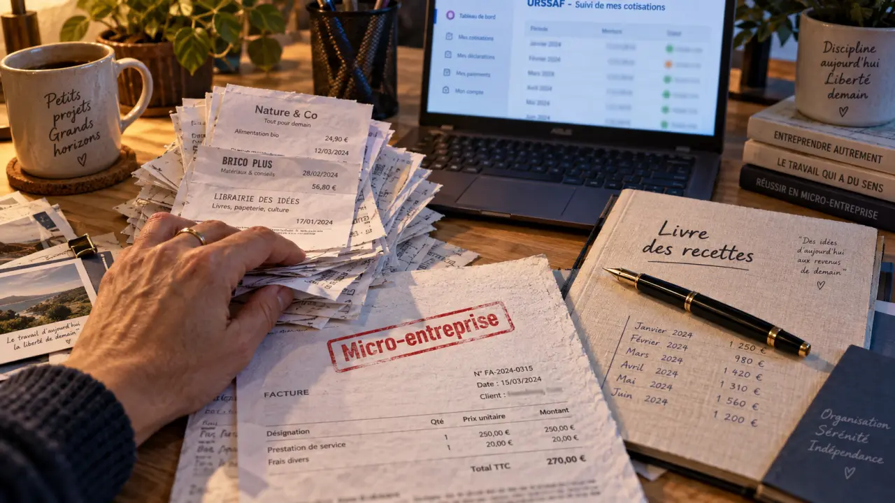 Comptable pour micro entreprise : factures, livre des recettes et suivi URSSAF