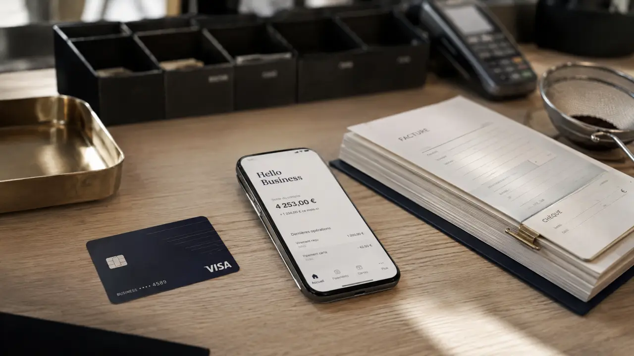 Hello bank compte pro Hello Business, carte Visa et smartphone