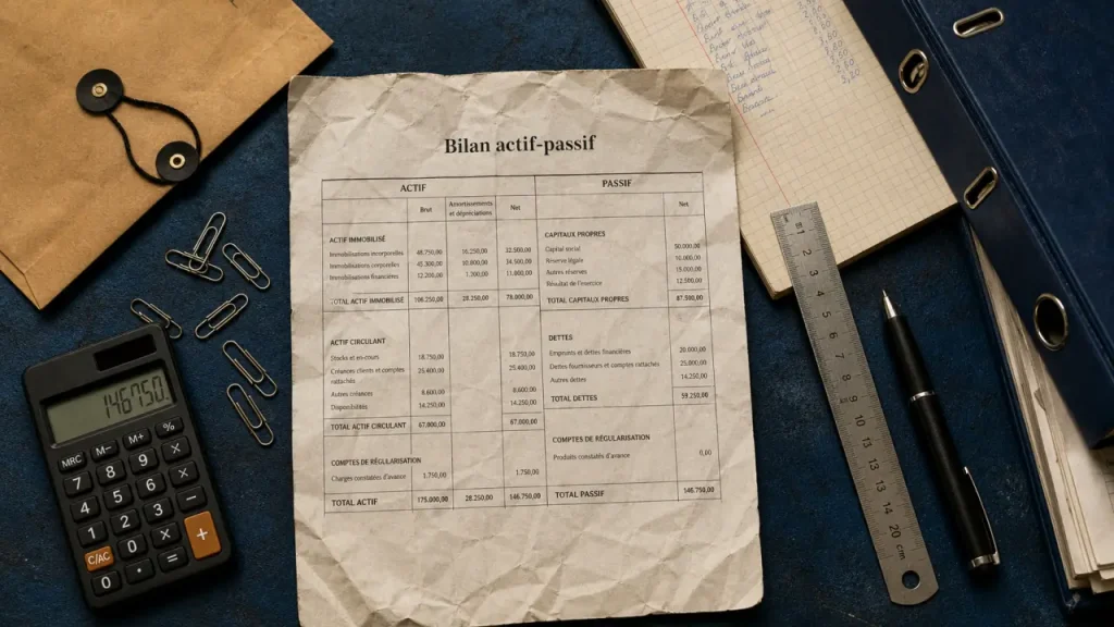 Lire un bilan comptable : vérifier actifs, dettes et trésorerie