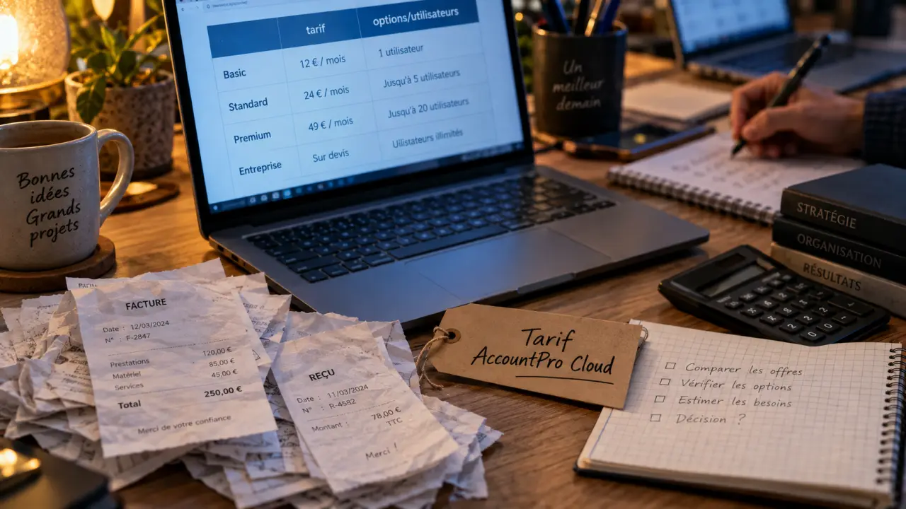 Logiciel comptabilité AccountPro Cloud tarif : coût et options