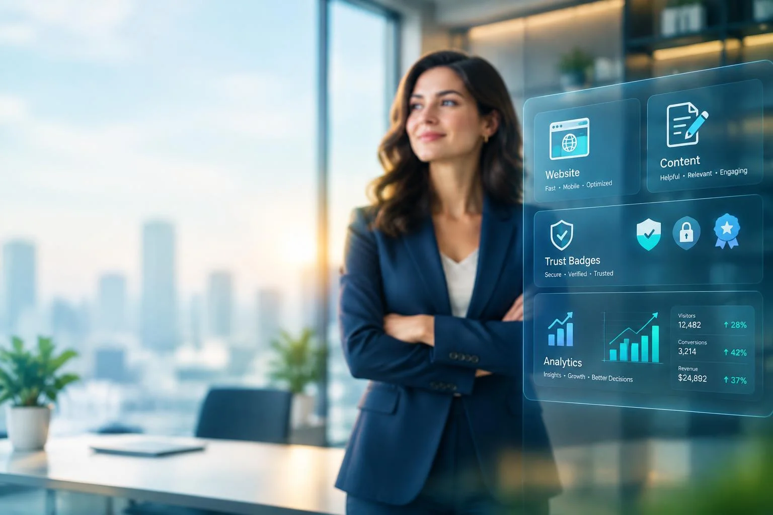 Visibilité digitale d’une dirigeante : inspirer confiance